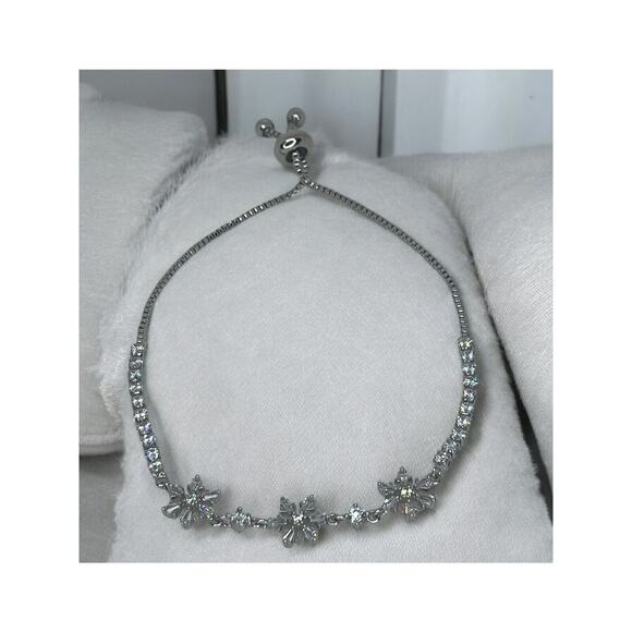 Silver Plated Bolo Bracelet Snowflake Holiday Fashion Style Elegant Trendy NEW - Picture 14 of 16